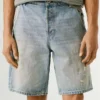Bermudashorts aus Denim mit lockerer Passform