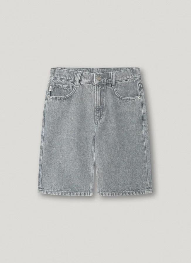 Bermudashorts aus Denim mit lockerer Passform Bermudashorts aus Denim mit lockerer Passform