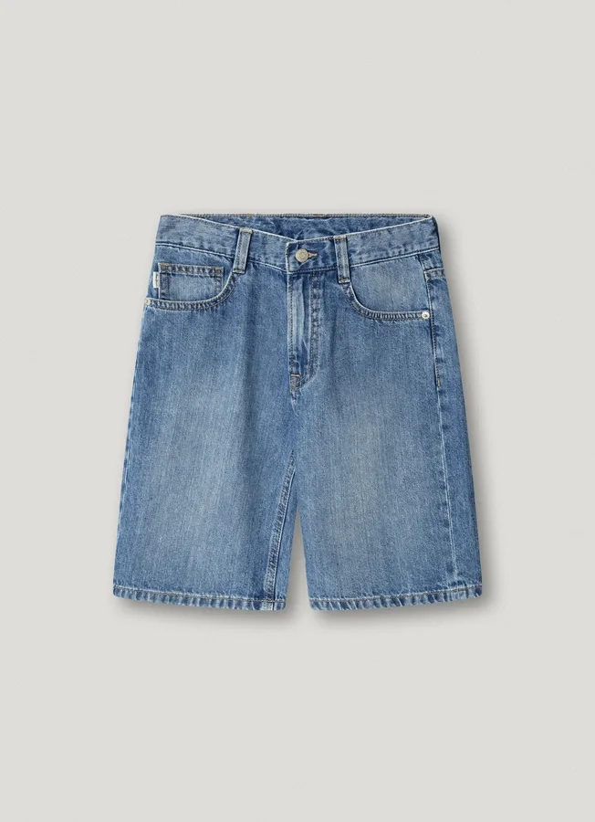 Bermudashorts aus Denim mit lockerer Passform Bermudashorts aus Denim mit lockerer Passform