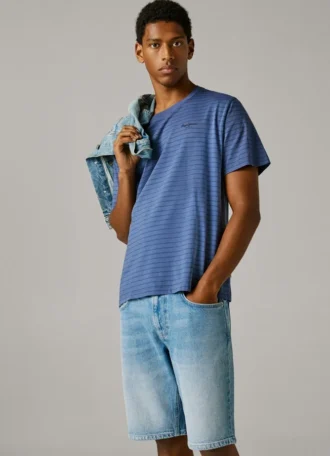 Bermudashorts aus Denim mit Tapered-Passform