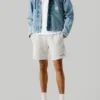 Bermudashorts aus Fleece in schmaler Passform