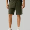 Bermudashorts aus Fleece in schmaler Passform