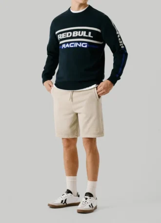 Bermudashorts aus Fleece mit lockerer Passform