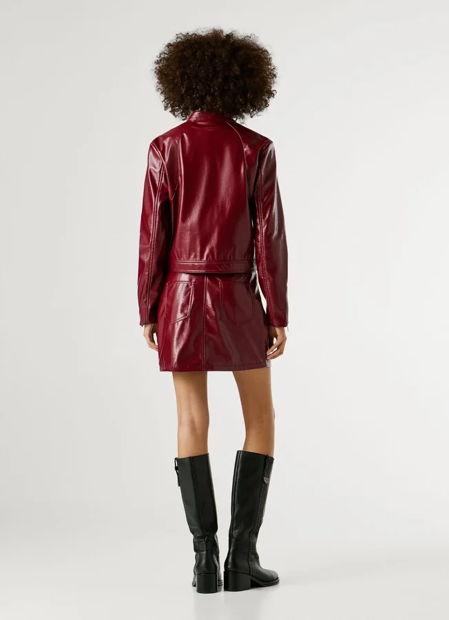 Bikerjacke aus Lackleder Bikerjacke aus Lackleder