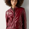 Bikerjacke aus Lackleder Bikerjacke aus Lackleder