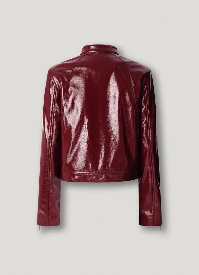 Bikerjacke aus Lackleder Bikerjacke aus Lackleder