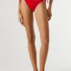 Bikini-Hose mit aufgedrucktem Logo