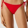 Bikini-Hose mit aufgedrucktem Logo