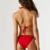 Bikini-Hose mit aufgedrucktem Logo