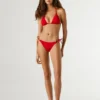 Bikini-Hose mit aufgedrucktem Logo