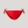 Bikini-Hose mit aufgedrucktem Logo