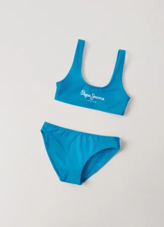 Bikini mit aufgedrucktem Logo