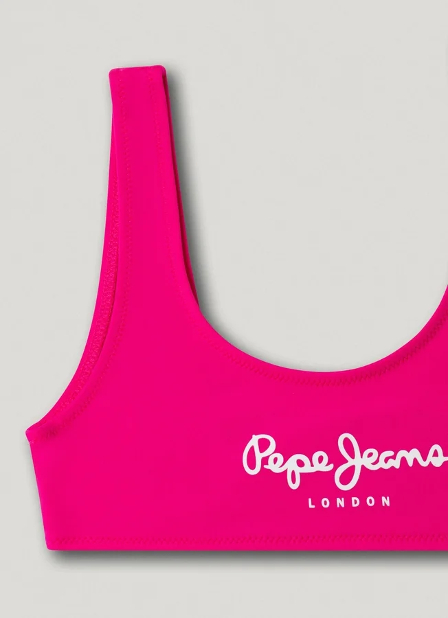 Bikini mit aufgedrucktem Logo Bikini mit aufgedrucktem Logo