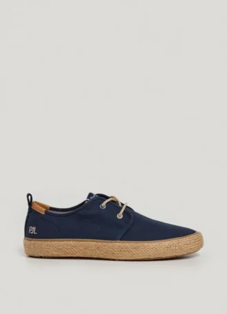 Blucher-Schuhe mit Jute-Details