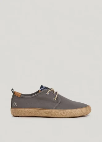 Blucher-Schuhe mit Jute-Details