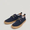 Blucher-Schuhe mit Jute-Details