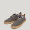Blucher-Schuhe mit Jute-Details