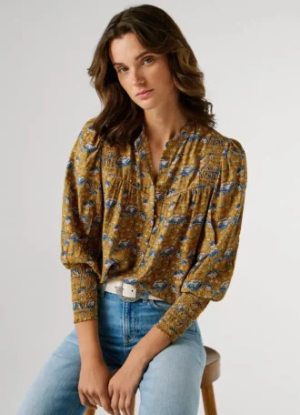 Bluse mit Blumenmuster
