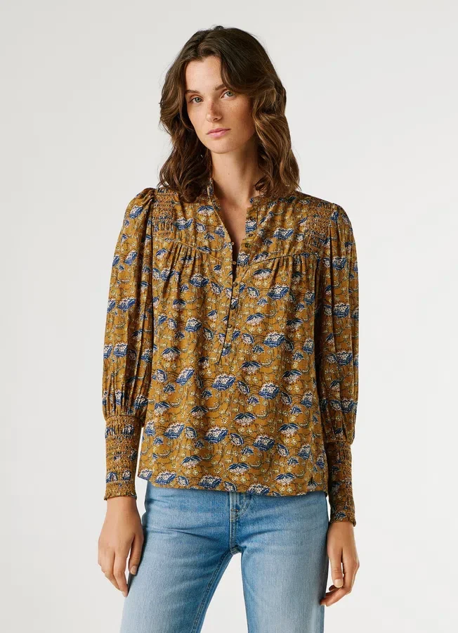 Bluse mit Blumenmuster Bluse mit Blumenmuster