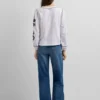 Bluse mit Blumenstickerei Bluse mit Blumenstickerei