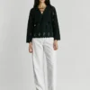 Bluse mit durchbrochenen Details