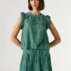 Bluse mit Plissee-Details Bluse mit Plissee-Details