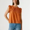 Bluse mit Plissee-Details Bluse mit Plissee-Details