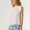 Bluse mit Plissee-Details