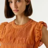 Bluse mit Plissee-Details Bluse mit Plissee-Details