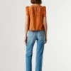 Bluse mit Plissee-Details Bluse mit Plissee-Details