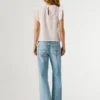 Bluse mit Plissee-Details