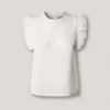 Bluse mit Plissee-Details
