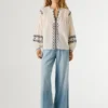 Bluse mit Stickdetails