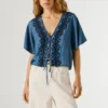 Bluse mit Stickdetails