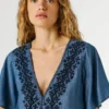 Bluse mit Stickdetails