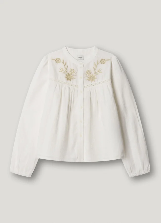 Bluse mit Stickdetails Bluse mit Stickdetails
