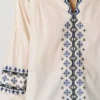 Bluse mit Stickdetails