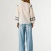 Bluse mit Stickdetails