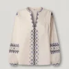 Bluse mit Stickdetails
