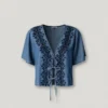 Bluse mit Stickdetails