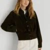 Bomberjacke aus Wildleder