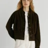 Bomberjacke aus Wildleder