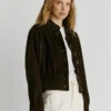 Bomberjacke aus Wildleder
