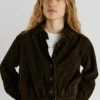 Bomberjacke aus Wildleder