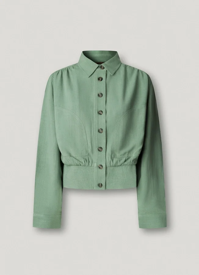 Bomberjacke mit Hemdkragen Bomberjacke mit Hemdkragen