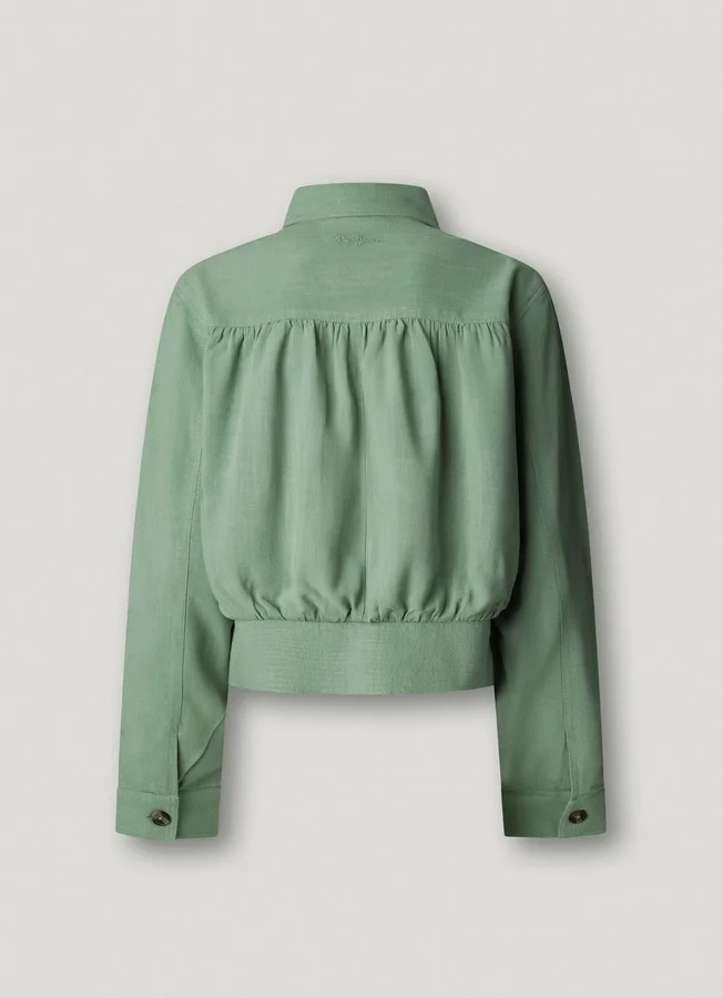 Bomberjacke mit Hemdkragen Bomberjacke mit Hemdkragen