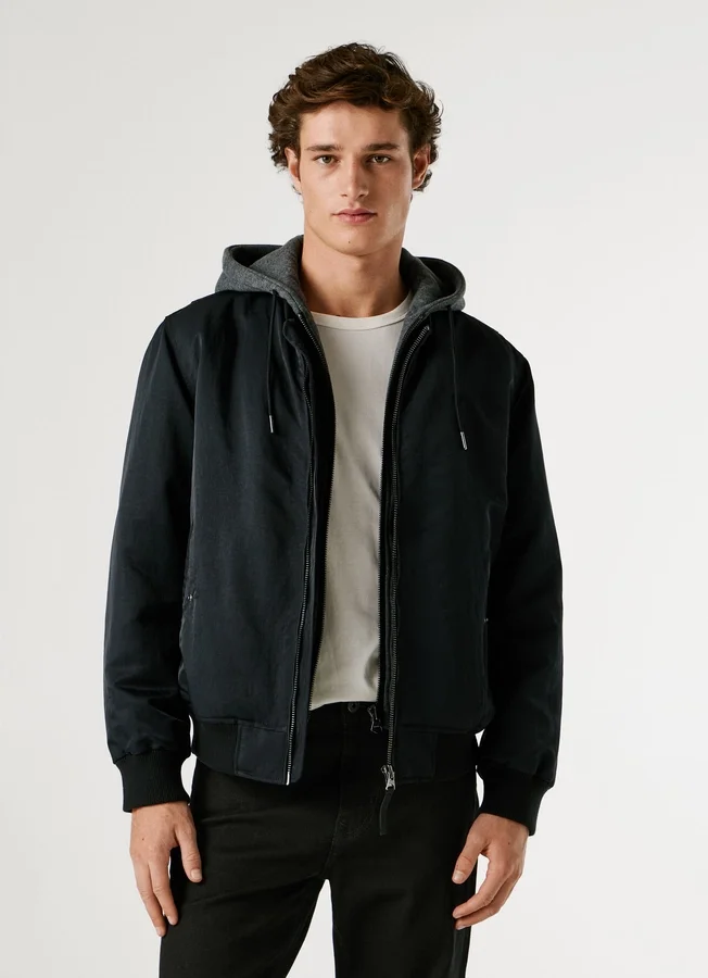 Bomberjacke mit Kapuze Bomberjacke mit Kapuze