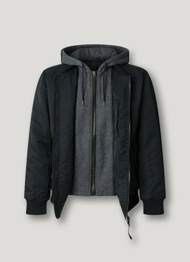 Bomberjacke mit Kapuze Bomberjacke mit Kapuze