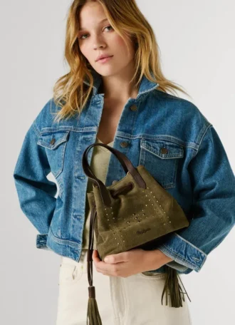 Bucket Bag aus Wildleder