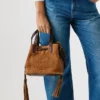 Bucket Bag aus Wildleder
